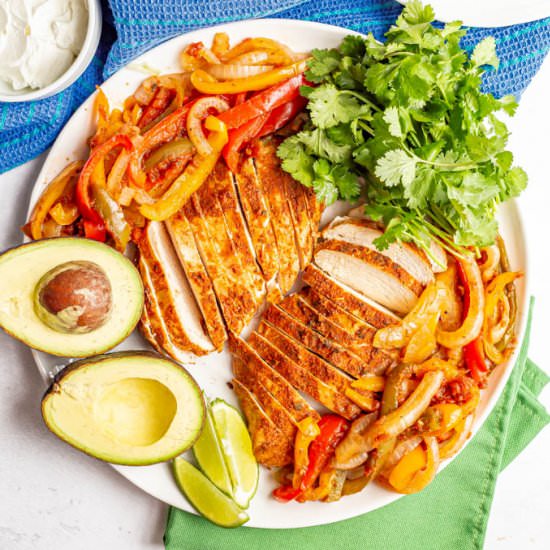 Crock pot chicken fajitas