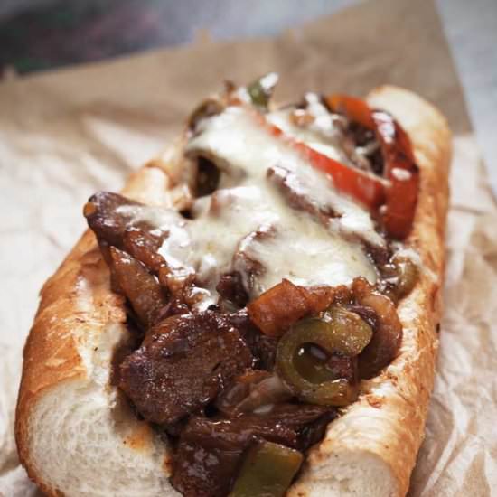 BBQ Grilled Philly Cheesesteak