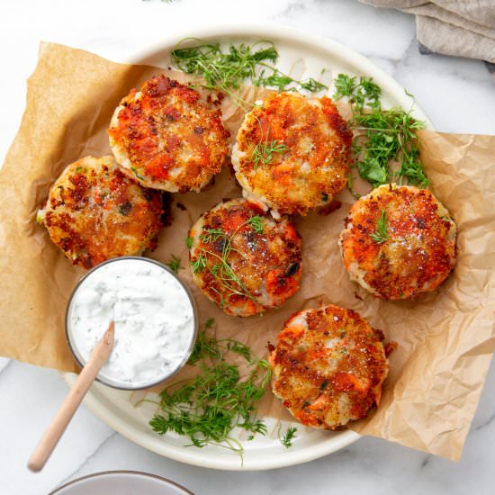 Crispy Salmon Potato Cakes (GF)