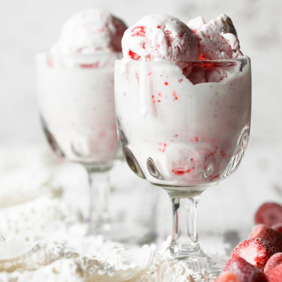 No-Turn Strawberry Ice Cream