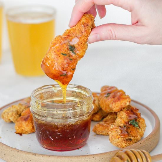 Chicken Fingers + Hot Honey