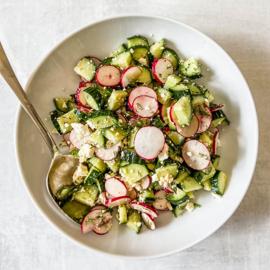 Radish Cucumber Salad