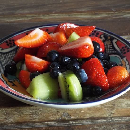 Fruit Salad w/ Honey Lime Dressing