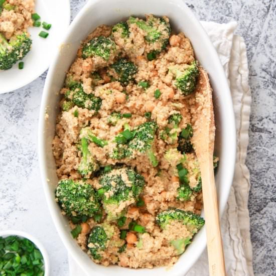 vegan cheesy quinoa