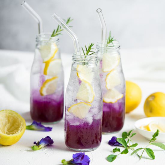 Butterfly Pea Tea Lemonade