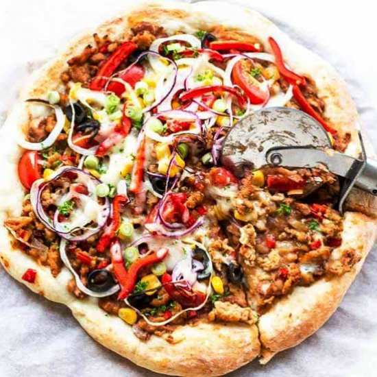 Taco pizza