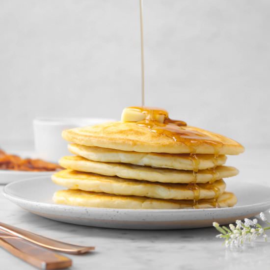 Fluffy Sourdough Pancakes