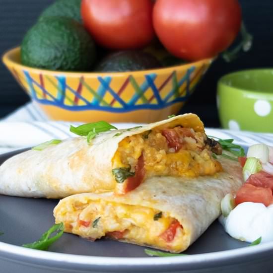 GF Baked Vegetarian Burrito