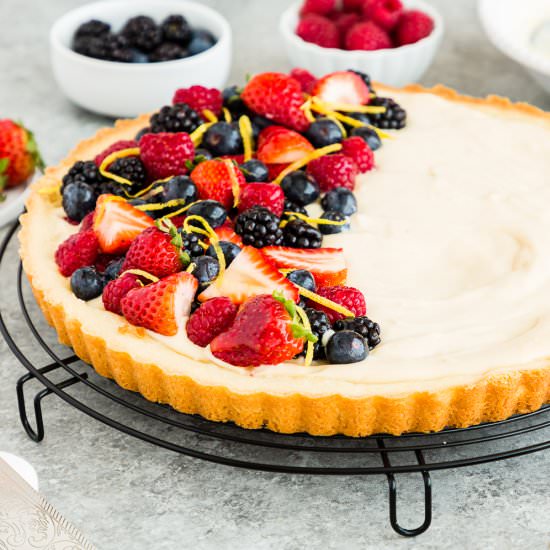 Eggless Fruit Tart