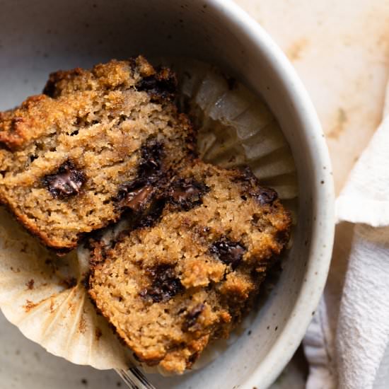 Almond Flour Banana Muffins
