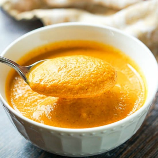 Low Carb Creamy Curry Carrot Soup