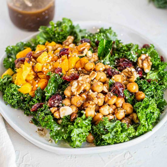 Roasted Squash Kale Salad
