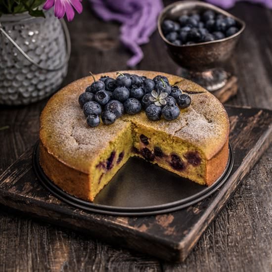 Lemon blueberry cake