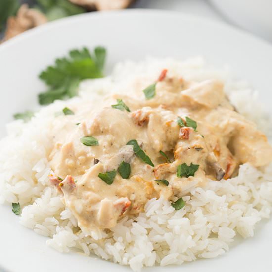 Slow Cooker Creamy Italian Chicken