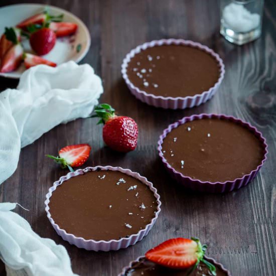 No Bake Chocolate Tarts