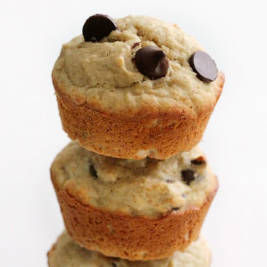 GF/V Chocolate Chip Banana Muffins