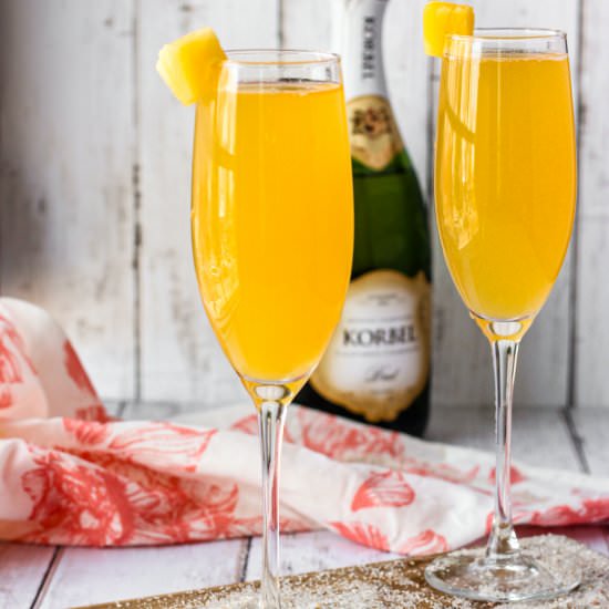 Tequila Peach Mimosa