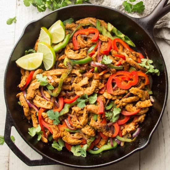 Vegan Chicken Fajitas