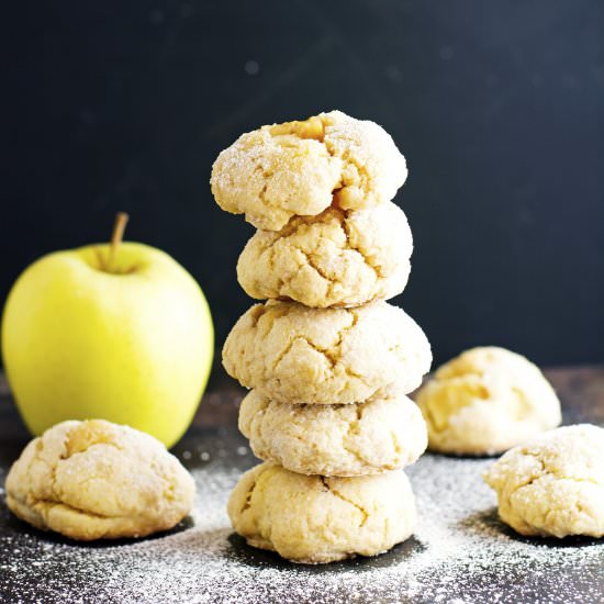 Soft Apple Crinkle Cookies