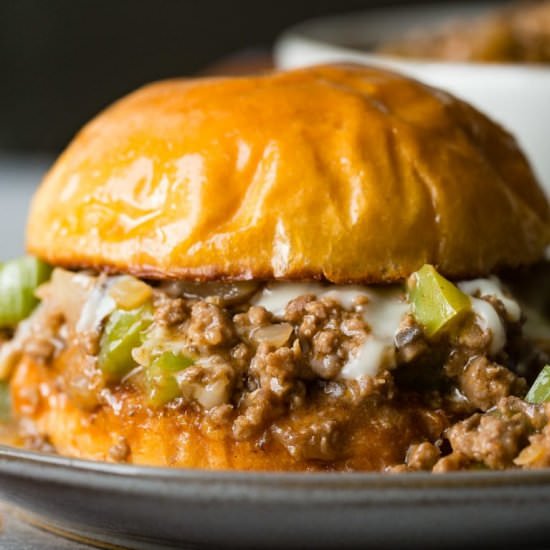 Philly Cheesesteak Sloppy Joes