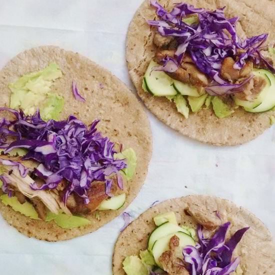 Chicken Flatbread Sandwich Wrap