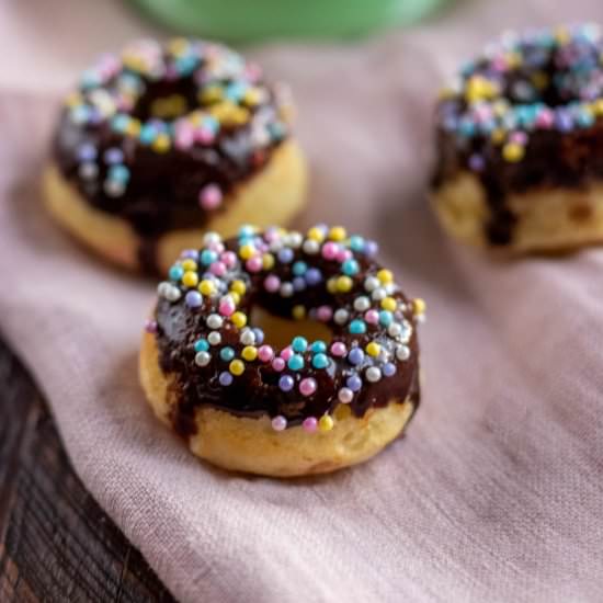 Mini Baked Donuts (with glaze recip