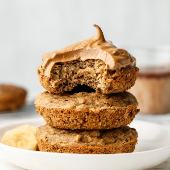banana donuts with whipped coffee