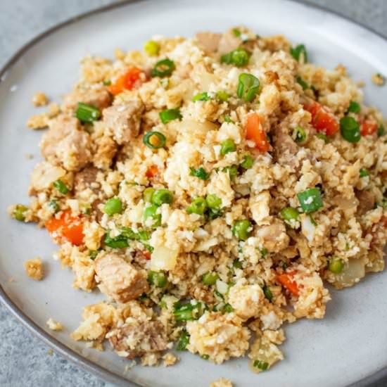 Pork Fried Cauliflower Rice