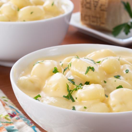 Gnocchi with Triple Cheese Sauce