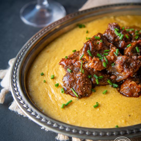 Sriracha Stout Braised Beef Shanks