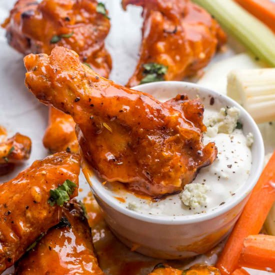 Baked Buffalo Chicken Wings