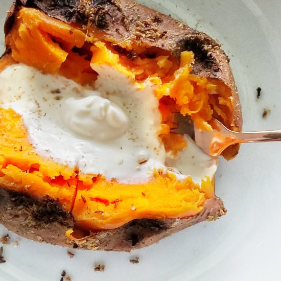 Sweet Potatoes with Whipped Ricotta