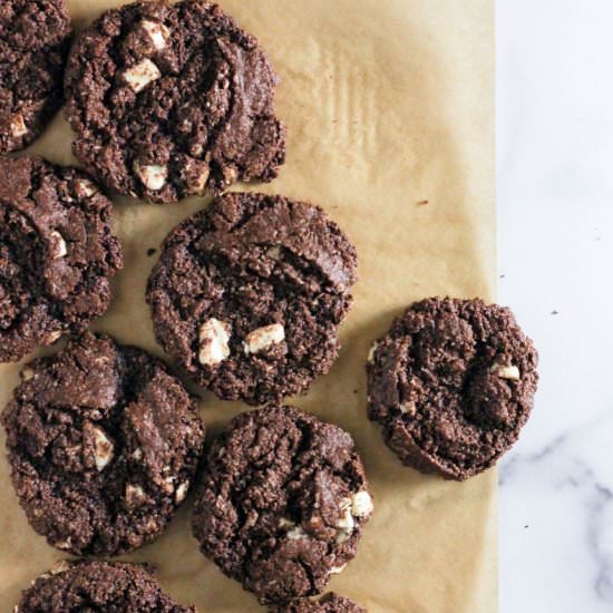 Flourless Chocolate Oatmeal Cookies
