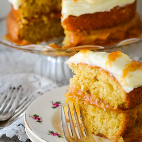 Rhubarb and Ginger Cake