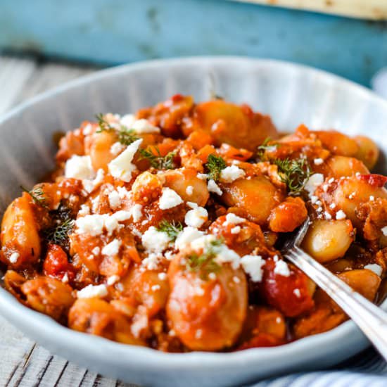 Gigantes (Greek Beans in Tomato)