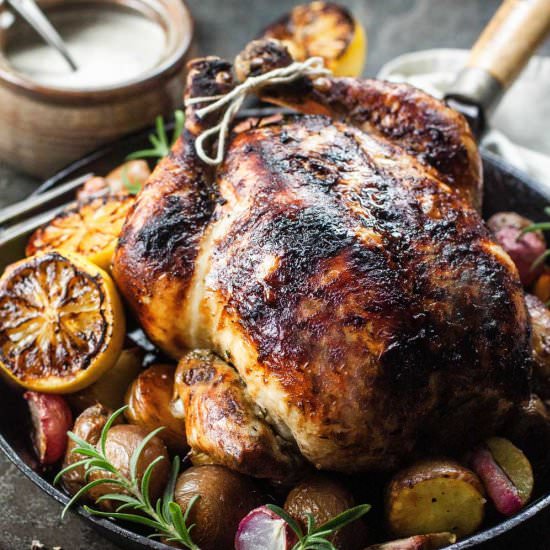 Lemon and Rosemary Charcoal Chicken