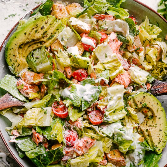 Salmon BLT Salad
