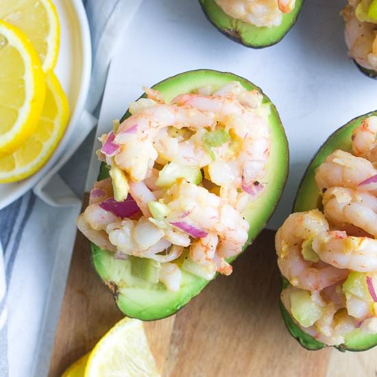 Shrimp Stuffed Avocados
