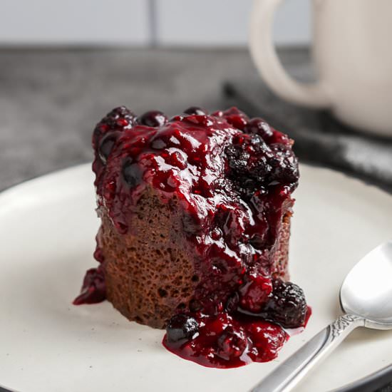 Chocolate Berry Mug Cake
