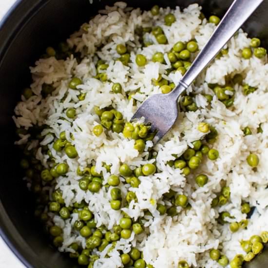 Baked Rice and Peas