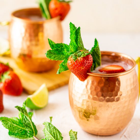 Strawberry-Mint Moscow Mule