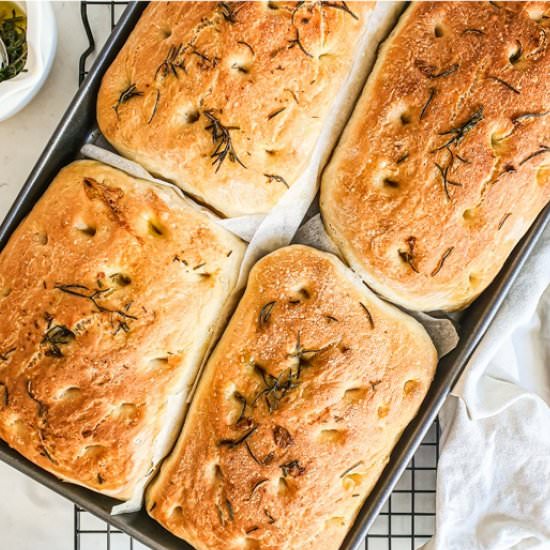 Easy homemade focaccia