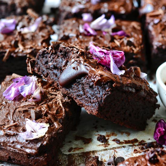 Vegan Red Wine Brownie