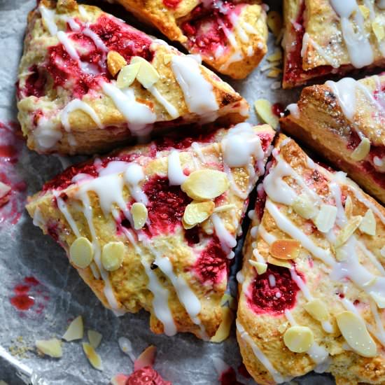 Easy Vegan Raspberry Scones