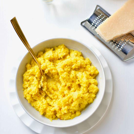 Saffron Cauliflower Rice Risotto