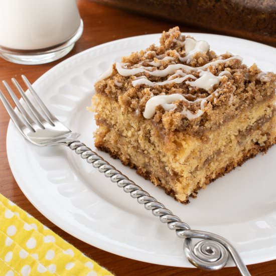 Cinnamon Streusel Banana Coffee Cake