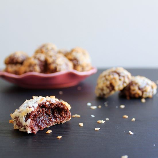 Coconut Brownie Buttons