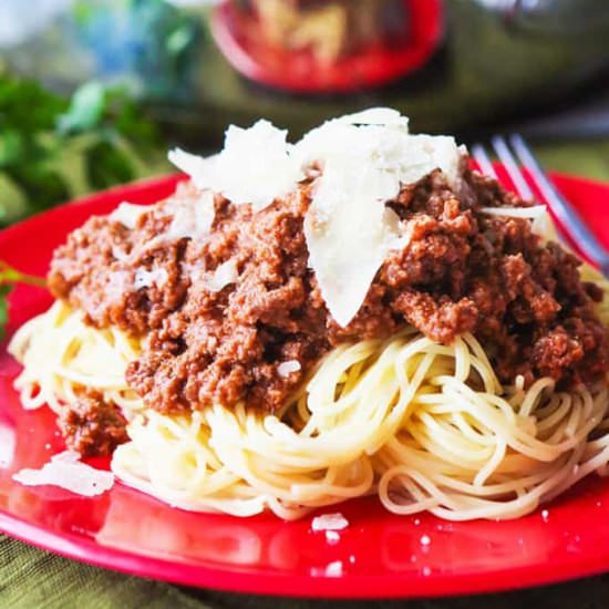 Spaghetti Sauce Made W/Tomato Sauce