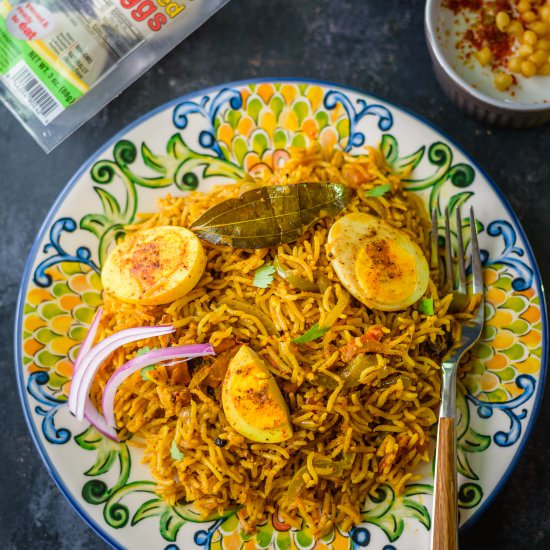 Instant Pot Masala Egg Biryani