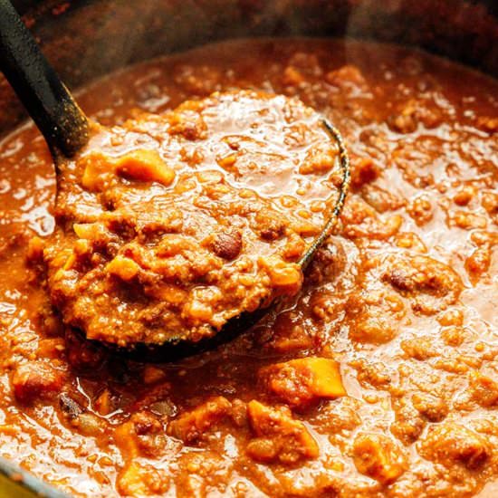 Sweet Potato and Black Bean Chili